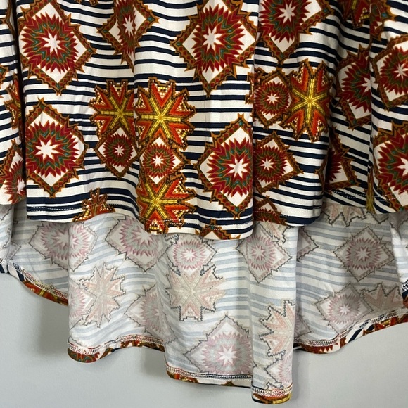 Lularoe Carly Dress Striped Geometric Super Soft (Legging Material) - Picture 4 of 10